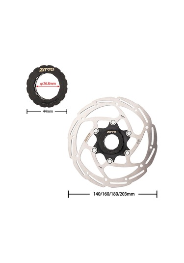Mufunye Mtb/dağ/yol Bisikletleri İçin Paslanmaz Çelik Merkezi Disk Fren Rotoru - Kilitli Halka Tasarımlı Dayanıklı Bisiklet Kilidi Diğer