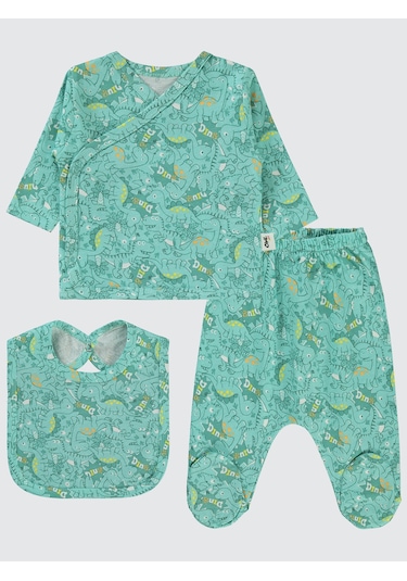 Civil Baby Erkek Bebek Zıbın Takımları 0-1 Ay Mint Mint