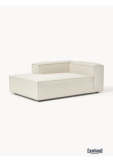 Most Mollis Plus Sol Köşe Dinlenme 01 Kırık Beyaz Keten Kumaş Yum