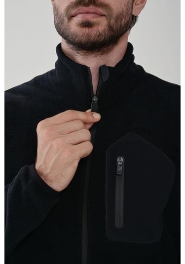 Exuma Yarım Fermuarlı Polar 2312002-Black Siyah
