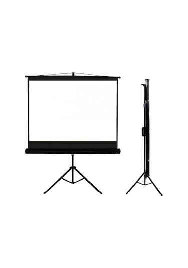 Codegen Tx-18 Trıpod Projeksiyon Perdesi 180x180 Arkası Siyah Fonlu - Taşınabilir Ayaklı Model
