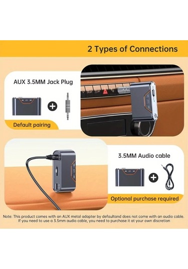 Honeybeeshop Bt-107 Kablosuz 54 Araç Adaptörü Usb C Tf Usb Çalma Şarj Edilebilir Pil Hands Free Arama