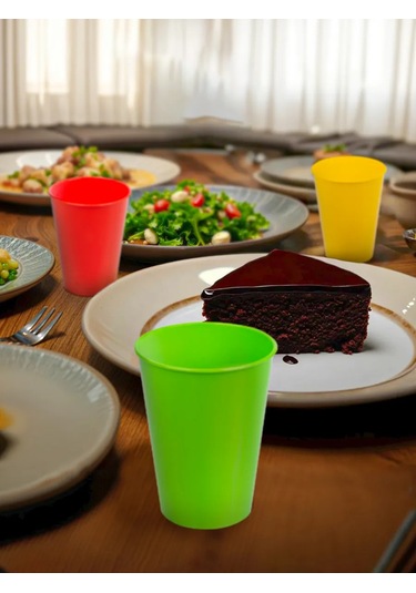 Gred Plastik Çok Kullanımlık Bardaklar 20'l 436565098 Yeşil