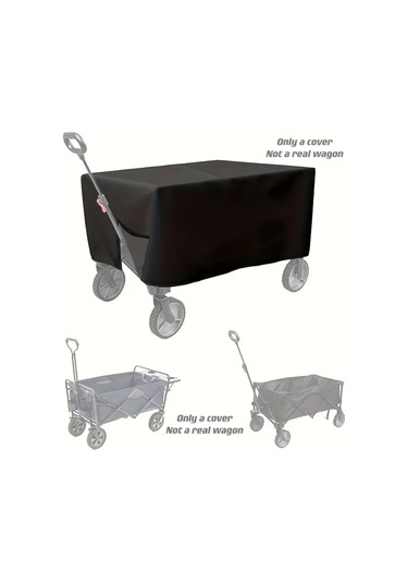 Gateesat Siyah Kamp Römorku Kılıfı - Dayanıklı Polyester Su Geçirmez Toz Geçirmez Seyahat Koruma