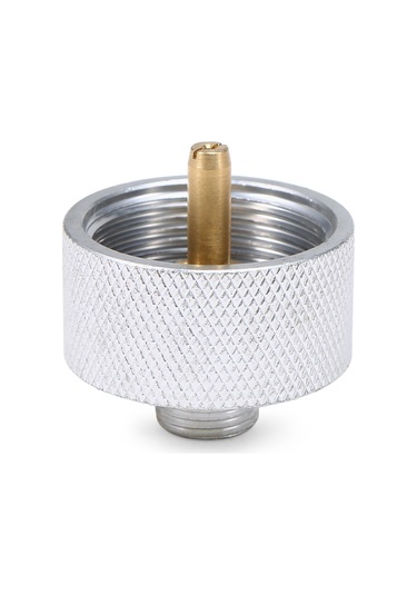 Youmex Kamp Ocağı Bağlantı Adaptörü: Propan Tankı İçin Dayanıklı Alüminyum Ve Bakır Yapı, 30x31mm, 22g Gri