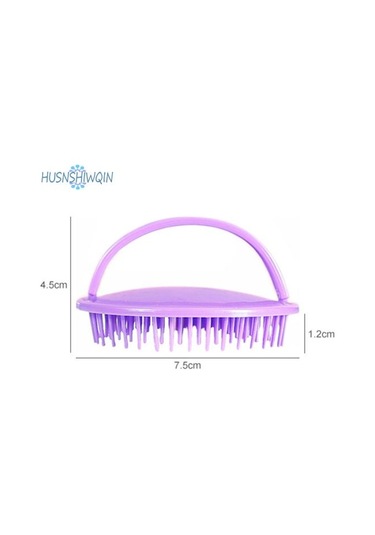 Mor Parmak Toka Tasarım Yuvarlak Fırça İğne Şampuan Fırça Saç Kökü Kaşıntı Saç Derisi Masaj Tarak Saç Malzemeleri