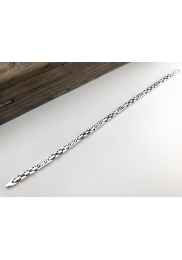 Takıhan 925 Ayar Gümüş Erkek Bileklik Gümüş