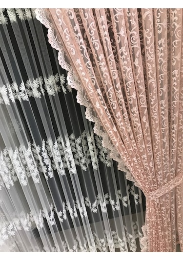 Fon Perde Tül Fon 1 Takım 2 Adet Şeklinde