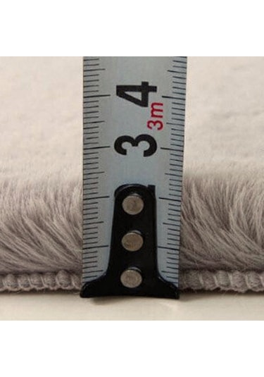 Tappeto Rex Tavşanı Yuvarlak Post Halı Gri (22 Mm Tüy)