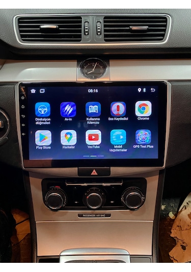Volkswagen Passat B7 2011-14 10" Uyumlu Androıd Multimedya Gerçek 2/32 Kablosuz Carplay Geri Görüş Kameralı 10"