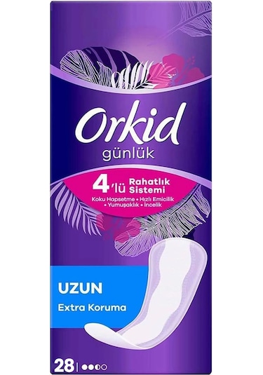 Orkid Günlük Uzun Extra Koruma 28'li 10 Paket