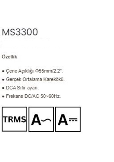 Mastech Ms3300 - Özel Uygulama Dijital Pensampermetre