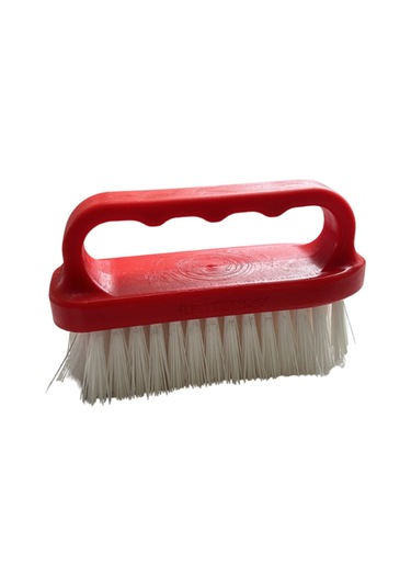 Türkay 13.5x7x4 Cm Polietilen Kesme Tahtası Kesim Levhası Temizleme Fırçası Kırmızı 1862