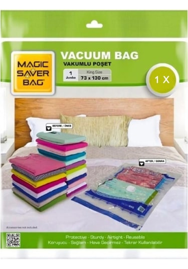Jumbo Boy (73 Cm X 130 Cm) Vakumlu Poşet - Vakumlu Hurç - Vakumlu Torba