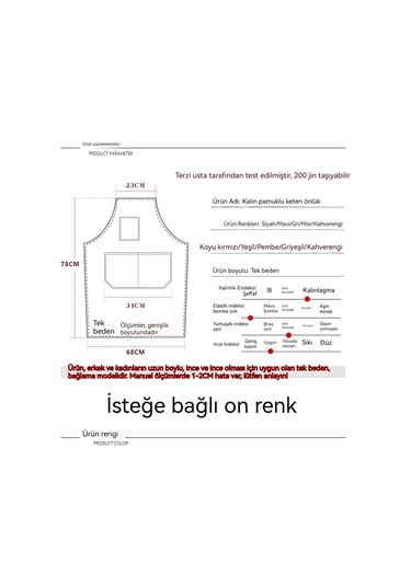 Çok Cepli Mutfakççalışmaönlükalınışılmışkan Vas Aşınmaya Da Liönlüngönül Greyish Green