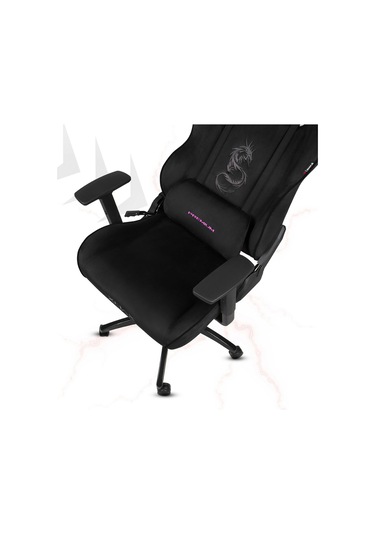 Rio Balerion Terletmez Kadife Kumaş Siyah Gaming Oyuncu Koltuğu - 12 Siyah