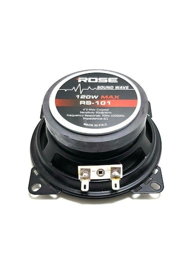 Rose 10Cm 120Watt Tweeterli Oto Hoparlör - 1Adet