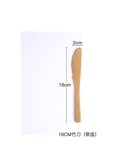 Mufunye 16cm Dişli Bambu Bıçak, Spor Ve Piknikler İçin Taşınabilir 3'lü Beste: Bıçak-çatal-kaşık, Ev Ve Dışarı Kullanıma Uygun Diğer