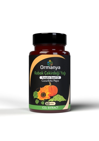 Ormanya Kabak Çekirdeği Yağı İçeren Takviye Edici Gıda 60 Kapsül