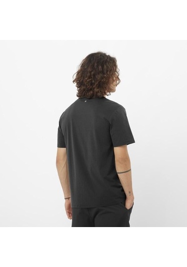 Salomon Trackline Ss Tee M Erkek T-shirt-29838 Siyah