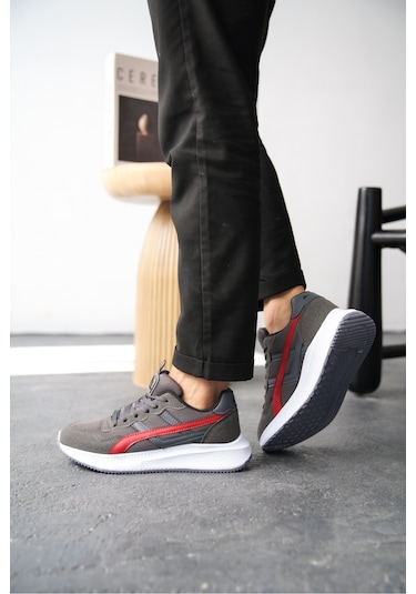 Garantili D120 Günlük Ortopedik Erkek Sneaker Spor Ayakkabı Kırmızı