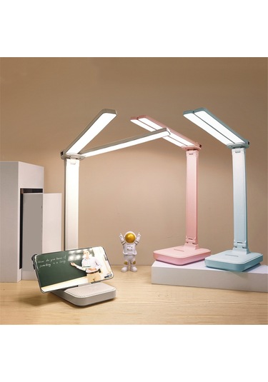 Led Masa Lambası 3 Seviyeli Kısılabilir Dokunmatik Gece Lambası Şarj Edilebilir Beyaz Beyaz