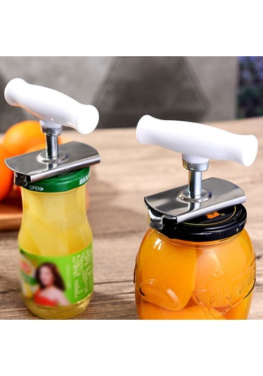 Tüm Boyutlar İçin Ayarlanabilir Kavan Açıcı - Paslanmaz Çelik Artritli Yaşlılar İçin İdeal Açıcı Can Açıcı