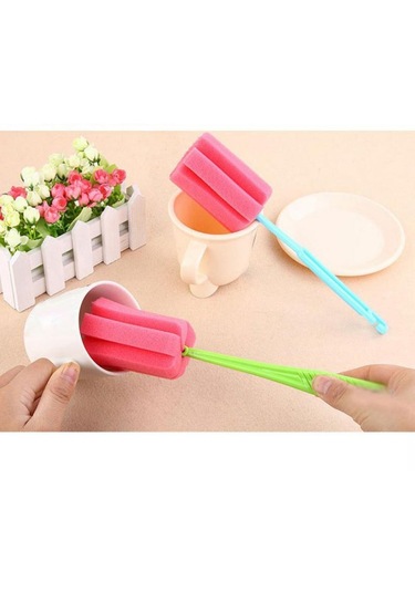 1/2 Adet Temiz Sünger Süt Şişeleri Şişe Fırçası Saplı Temizlik Eşyaları Fırça Şişe Temizleyicileri Ev Mutfak Aracı