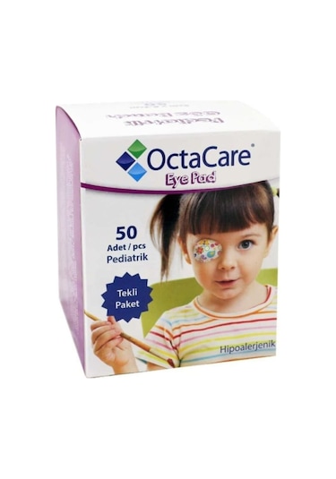 Octacare Kız Çocuk Göz Kapama Bandı 50 Adet