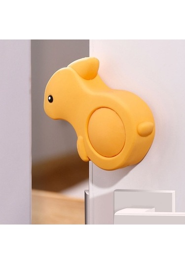 Rogfer Çocuk Güvenliği Kapı Direnci Silikon Karikatür Anti-tutam Kapı Tıpası, Stil: Tavşan