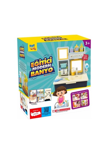 Kayyum Oyuncak Eğitici Modern Banyo Seti Müzikli Işıklı Mavi 7041