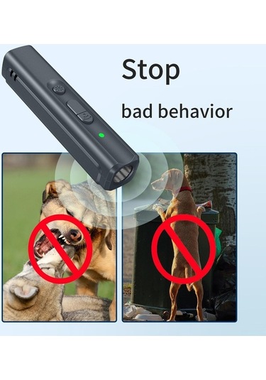 Ultrasonik Köpek Kovucu Usb Şarj Edilebilir Köpek Sürücü Cihazı Taşınabilir Köpek Eğitmeni Anti Havlama Cihazı Gh