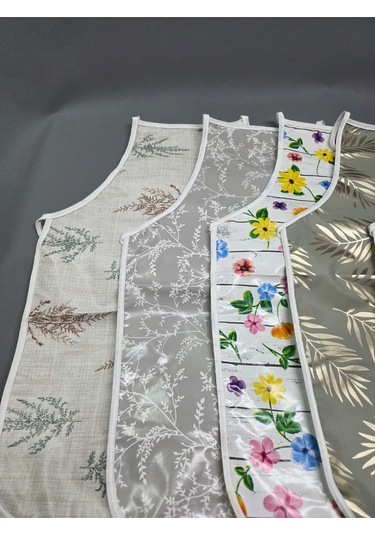 Su Geçirmez Pvc Muşamba Önlük Çeşitleri - 1 Adet 50 Cm Önlük Renkli, Biyeli Mutfak Önlüğü Başak Ev Tekstili