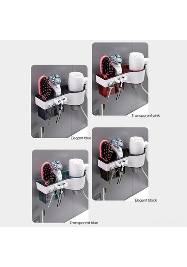 Teltree Pratik Ve Çok Amaçlı Saç Kurutma Makinesi Askısı - Duvar Tipi, Tıraş Makinesi Ve Diğer Aksesuarlar İçin Diğer