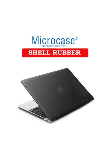 Microcase Matebook 13 Shell Rubber Kapak Kılıf - Siyah