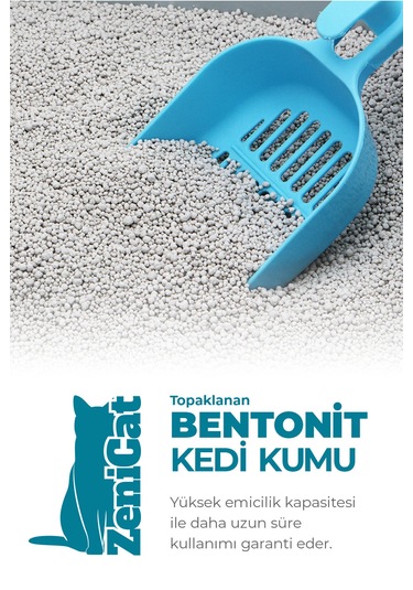 Zenicat Kedi Kumu İnce Taneli Kokusuz Doğal Bentonit 10 L
