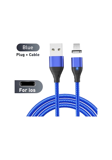 Lovebay3a Manyetik Şarj Kablosu Tip C/mikro Usb Süper Hızlı Iphone Uyumlu 15/14 Huawei Xiaomigreen2m