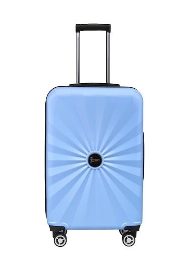 Büyük Boy %100 Polikarbon Valiz 4x2 Teker Mavi 1809 Mavi