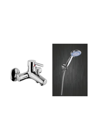 Erce Delta Banyo Bataryası Mafsallı Duş Takımı Krom