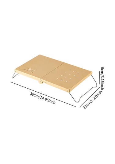 Dolıty Mini Kamp Masası Çok Amaçlı Yan Masa Açık Hava Haki Haki Çok Renkli