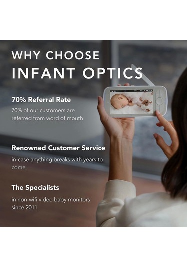 Infant Optics Dxr-8 Pro Video Bebek Monitörü, 720p Hd Çözünürlük 5 Inc Ekran