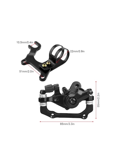 Yaozixa Bisiklet V Freninden Disk Freline Dönüştürücü Arka Teker Kolu Ve Disk Fre Mili Seti Çelik+alüminyum, Dayanıklı, 160mm Uyumlu Çok Renkli
