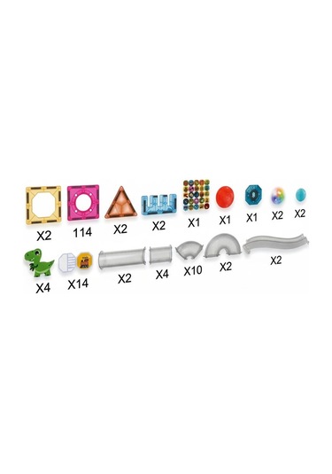 Light Magnetic Tiles 64 Parça Işıklı Manyetik Bloklar