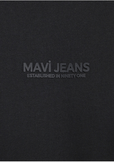 Mavi - Mavi Jeans Baskılı Siyah Tişört 0613348-900