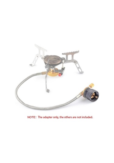 Novahub Kamp Ocağı Adaptörü - 1lb Propan Tankı İçin En417 Lindal Vana Çıkışı, Sızıntısız Ve Güvenli Gümüş Gümüş