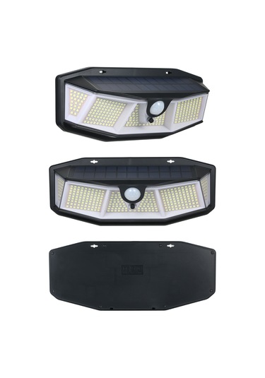 Tomshine Dış Mekan Güneş Duvar Lambaları 308led Pır Hareket Sensörü Işığı 270 Geniş Aydınlatma Açısı 3 Modlu Güvenli Gece Işığı Veranda Bahçe Araç Yolu Garaj Bahçe İçin Siyah