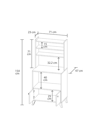 İnci Fırın Dolabı Beyaz
