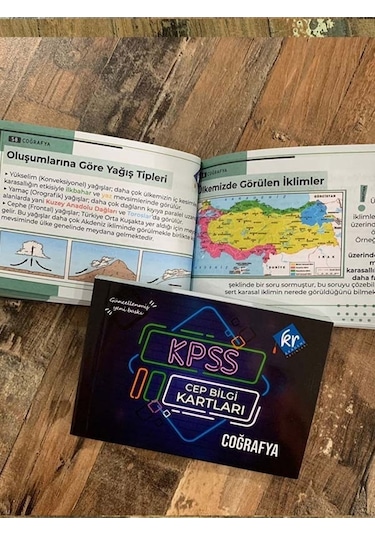 KPSS Tüm Sınavlar İçin Türkçe Tarih Coğrafya Vatandaşlık Cep Bilgi Kartları Seti KR Akademi