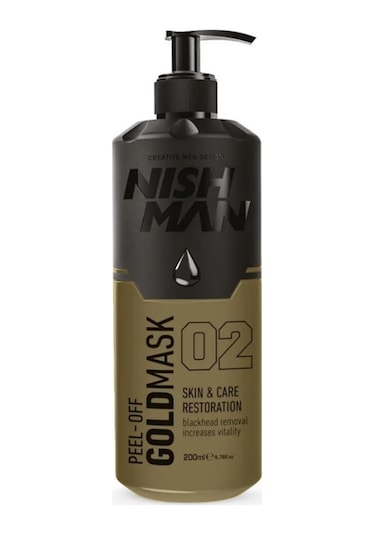 Nish Man Gold Siyah Nokta ve Sivilce Karşıtı Yüz Maskesi 200 ML