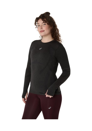 Asics Road Seamless Ls Top Kadın Siyah Uzun Kollu Tshirt 2012d290-001 Siyah